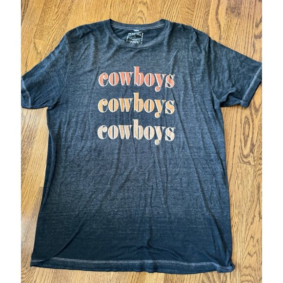 OSU Cowboys Lightweight Distressed Black T-shirt. Women’s Large. - Picture 1 of 2